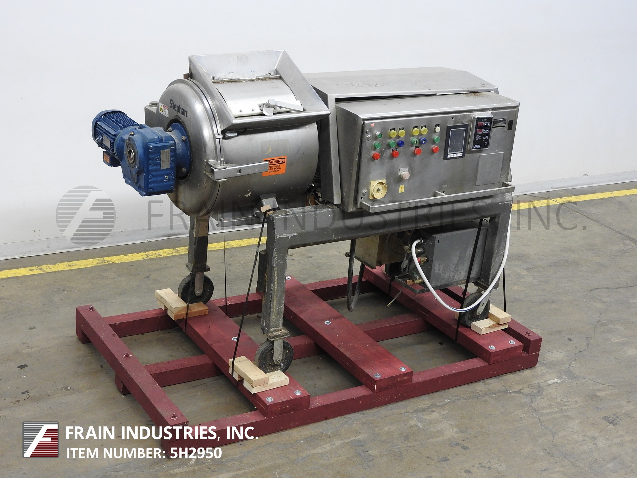 Stephan Machinery Corp Mixer Paste Horizontal TK150 for Sale 5H2950