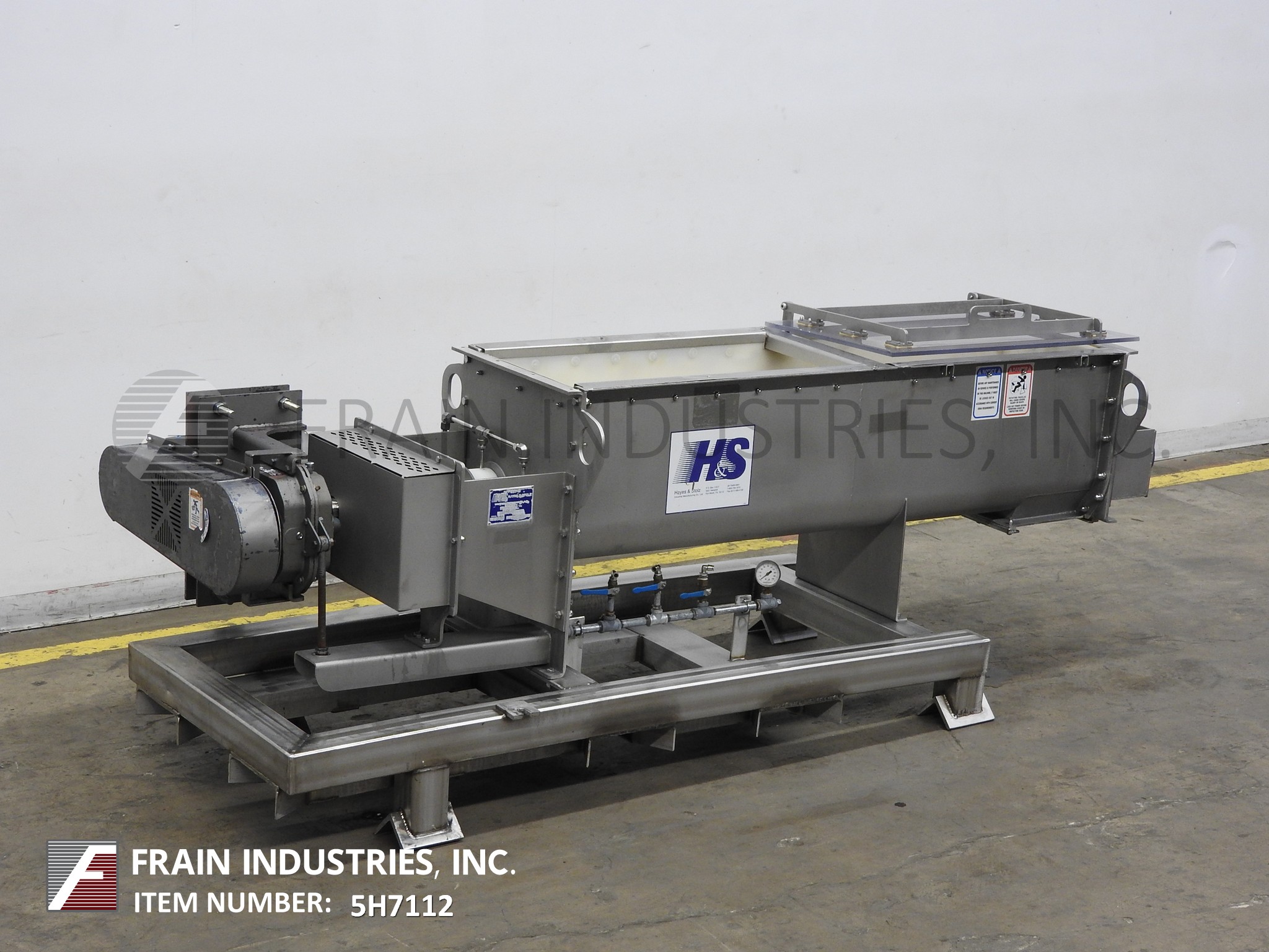 Used- Hayes & Stolz Paddle Mixer, Model HP 22x44